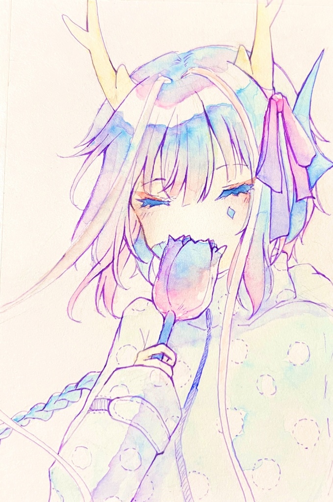 アナログイラスト依頼(原画発送付き)