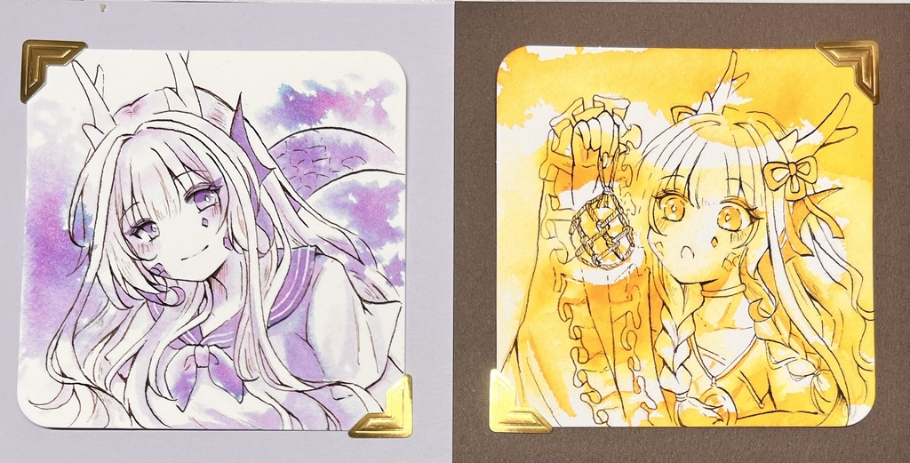 万年筆インクイラスト原画