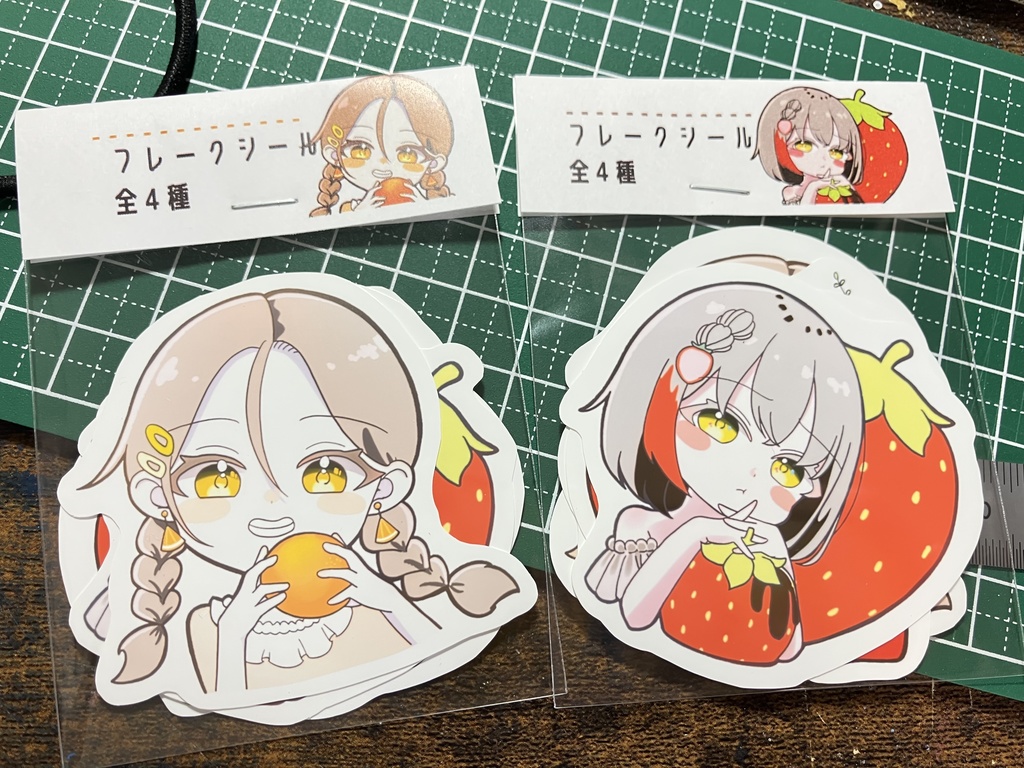 【フレークシール】ショートケーキの子たち