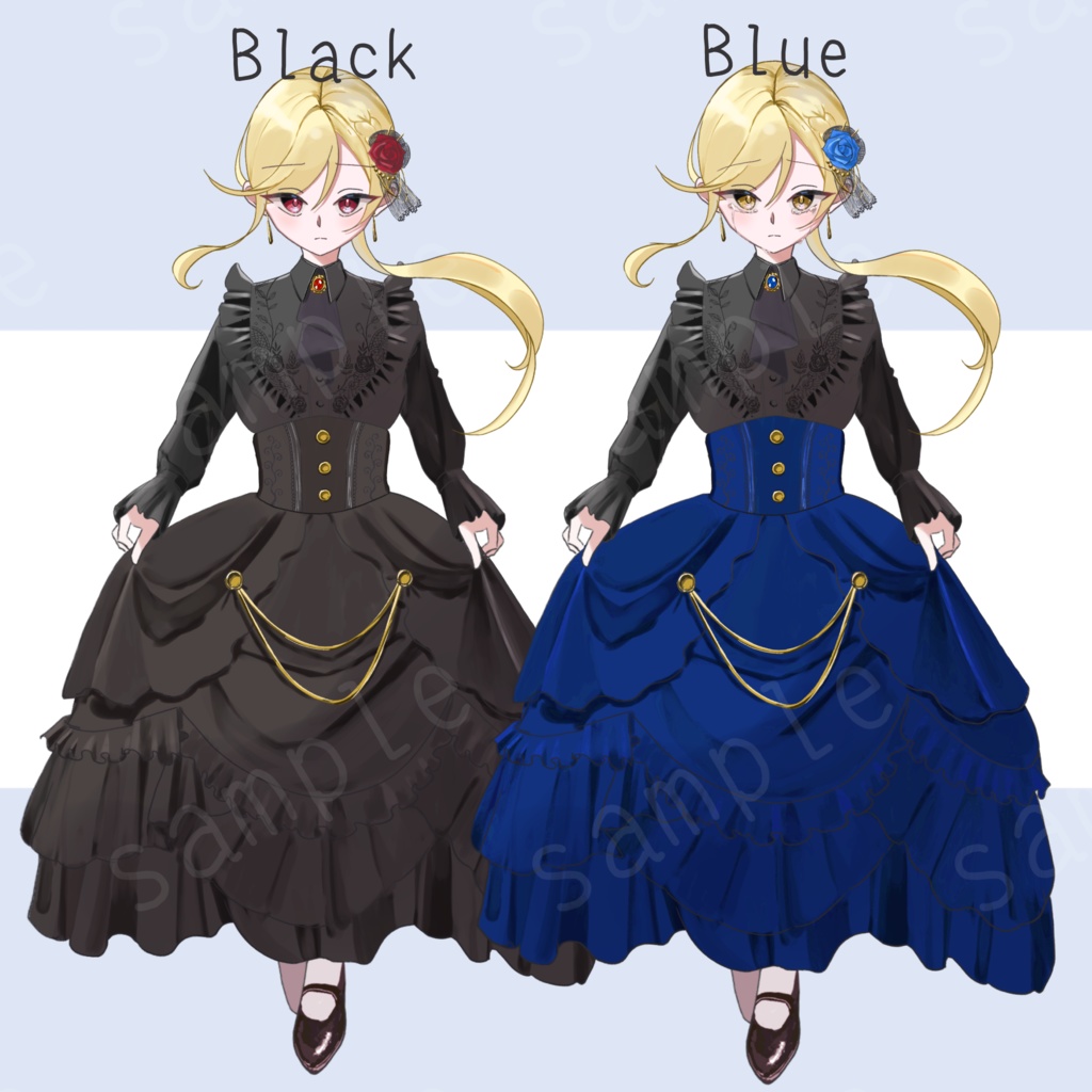 【TRPG】令嬢キャラ立ち絵