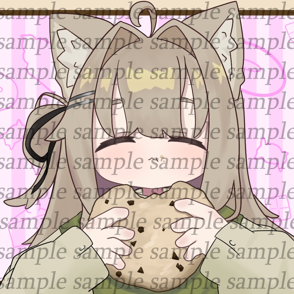 VRChatキプフェルステッカーイラスト5枚