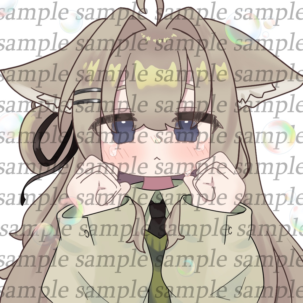 VRChatキプフェルステッカーイラスト5枚