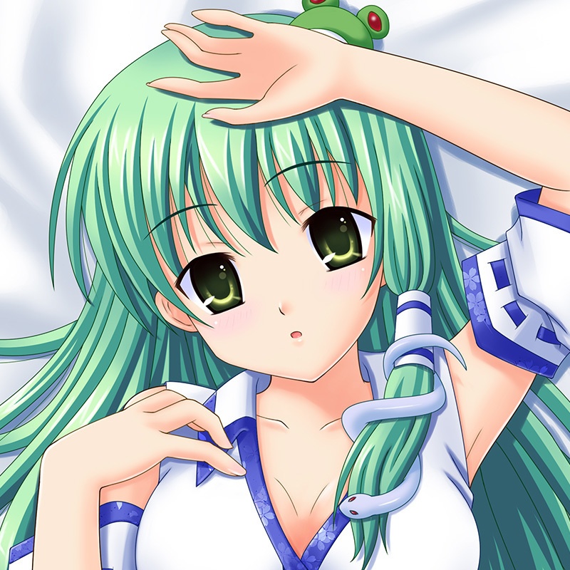 魁屋 東方Project 東風谷早苗 添い寝抱き枕カバー タペストリー VER A