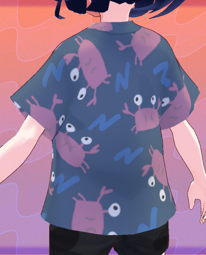 【vroid】アロハ(カニ)