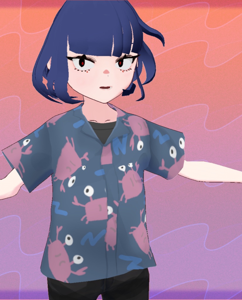 【vroid】アロハ(カニ)