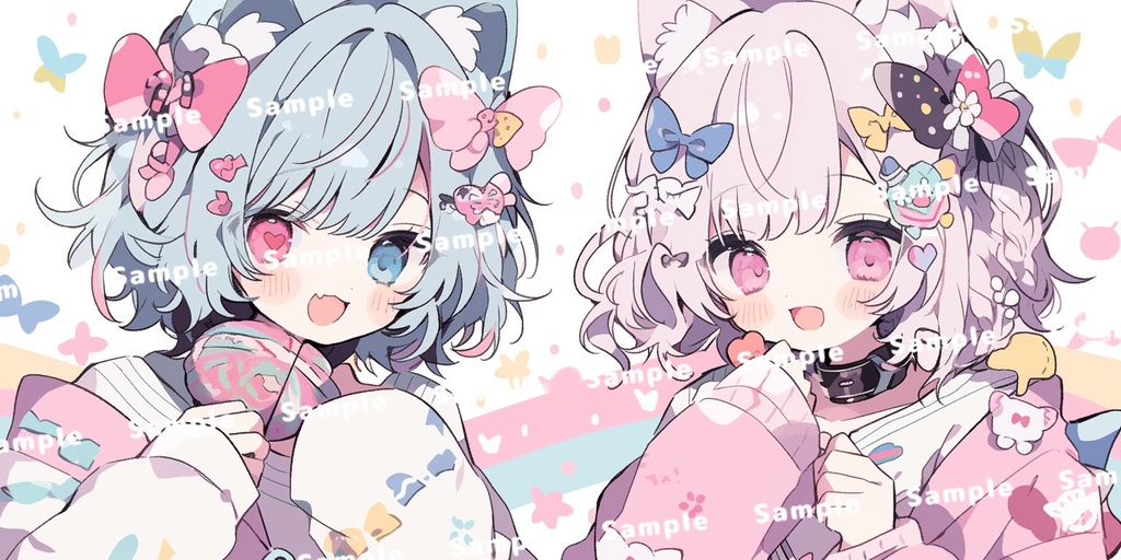 ねこちゃんのペアアイコン