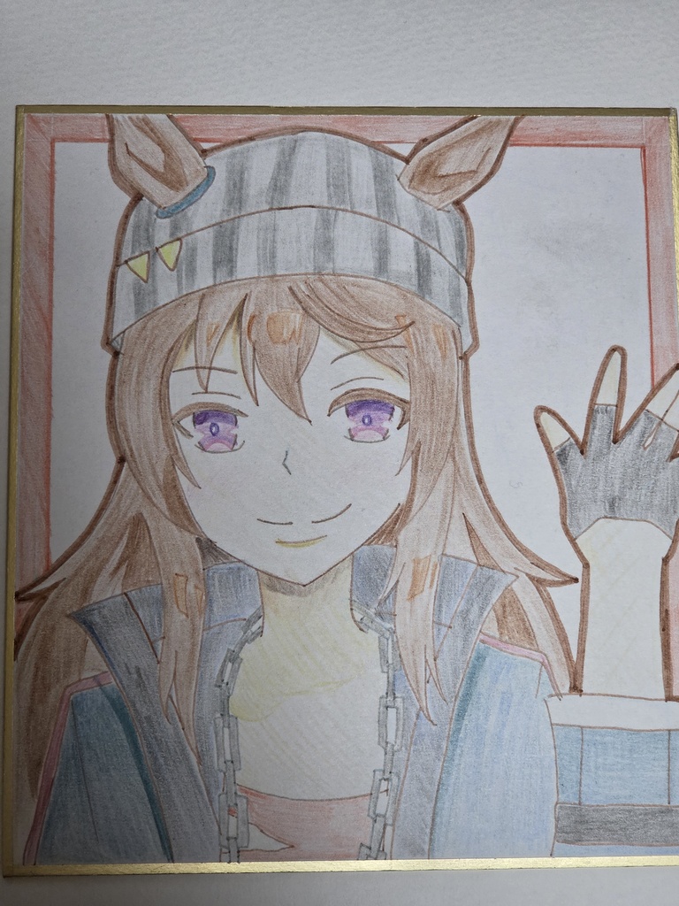 ナカヤマフェスタ　手描き色紙