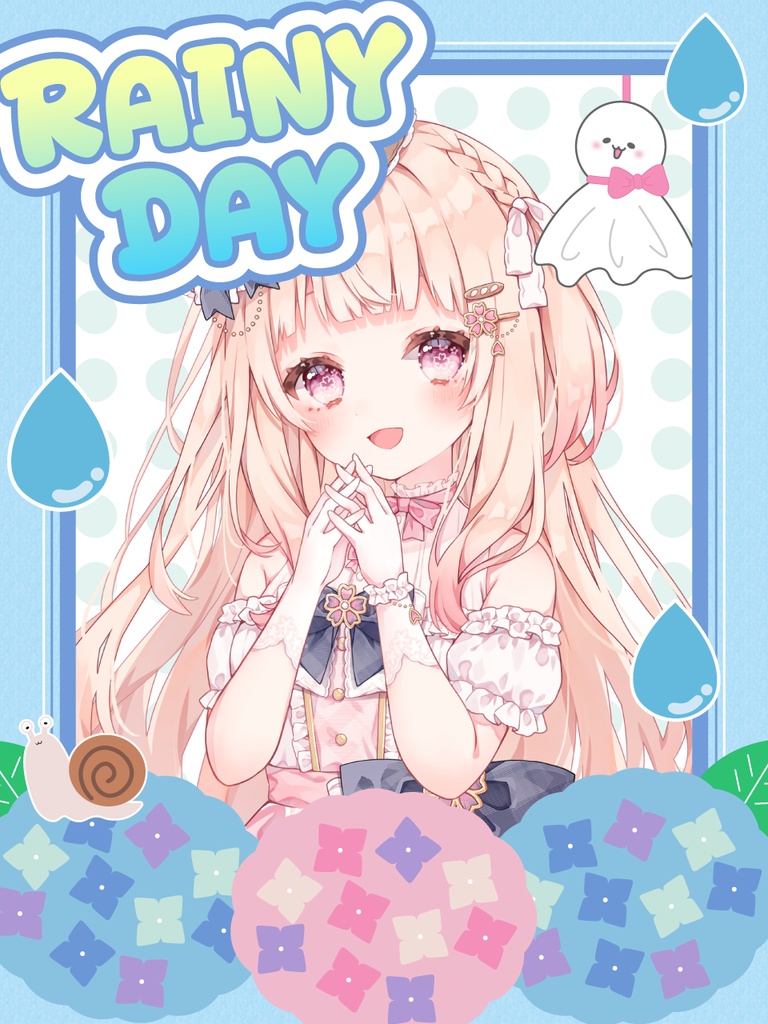 無料配布【雨の日VTuber素材】