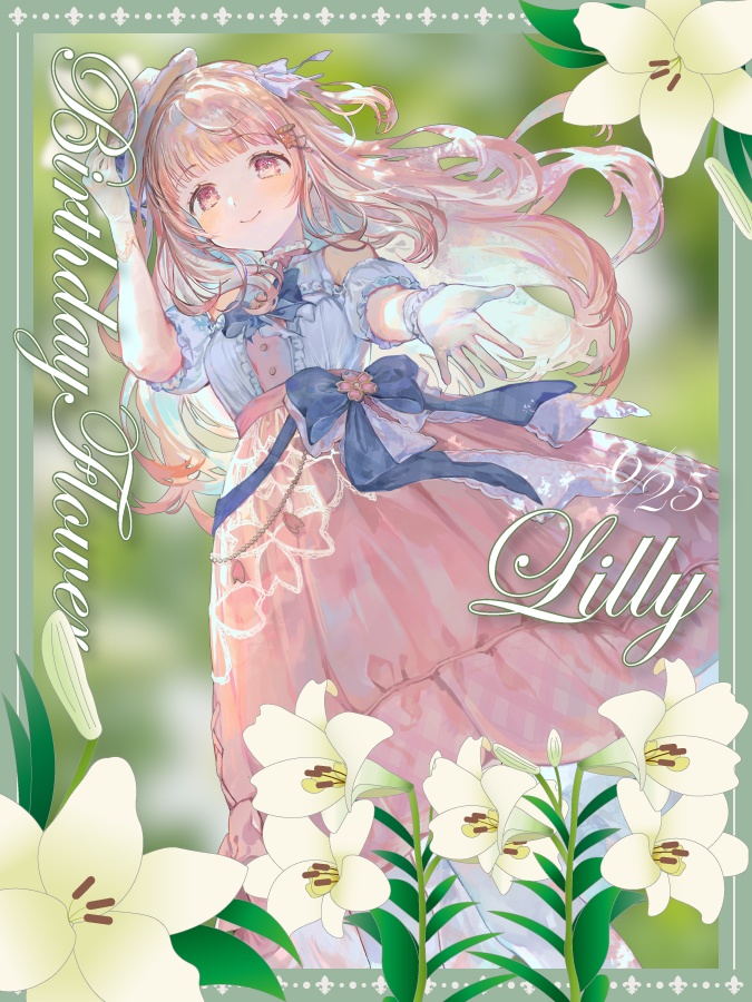 無料配布【６/２５誕生花VTuber素材】