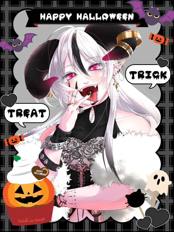 無料配布【ハロウィン🎃🖤VTuber素材】
