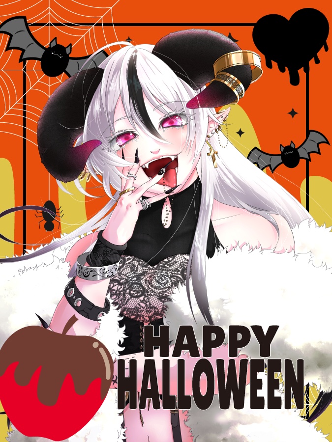 無料配布【ハロウィン🎃🖤VTuber素材】