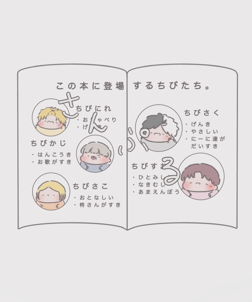 手作り豆本とミニポストカードのセット