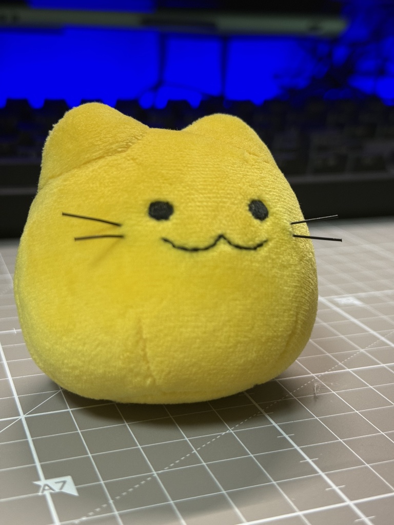 【無料有】みつなみ式にゃんぷっぷー(blobcat)ぬいぐるみ型紙