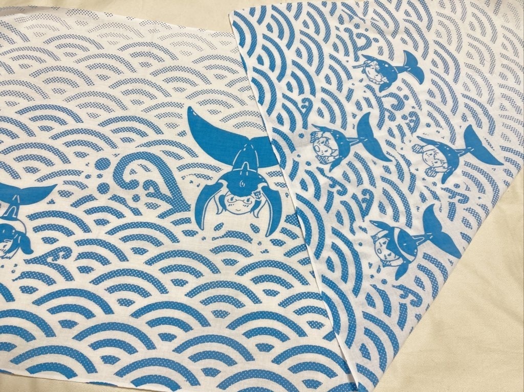 イルカのフレンズ手ぬぐい