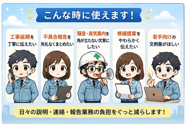 設備管理・工事対応の客先説明文テンプレ100