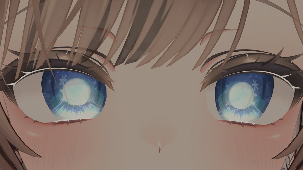 6アバター対応 eye textuce snow in the blue moon