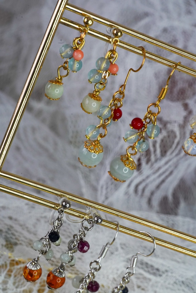 ドールとオーナーお揃いピアス✳︎・:*+.