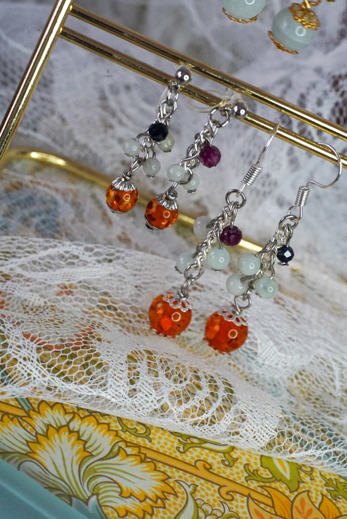 ドールとオーナーお揃いピアス✳︎・:*+.