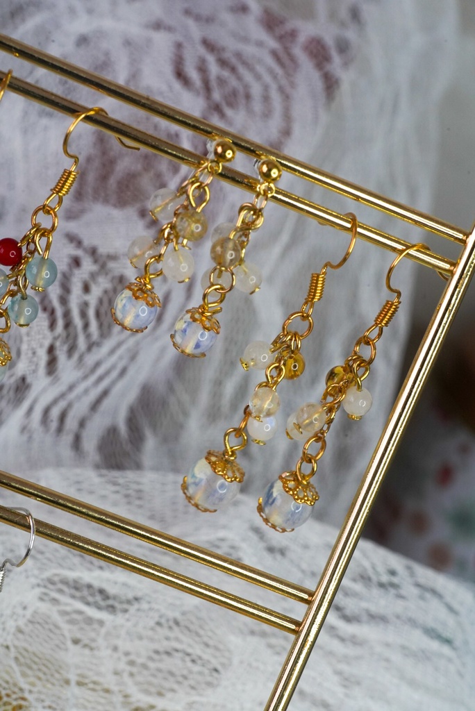 ドールとオーナーお揃いピアス✳︎・:*+.