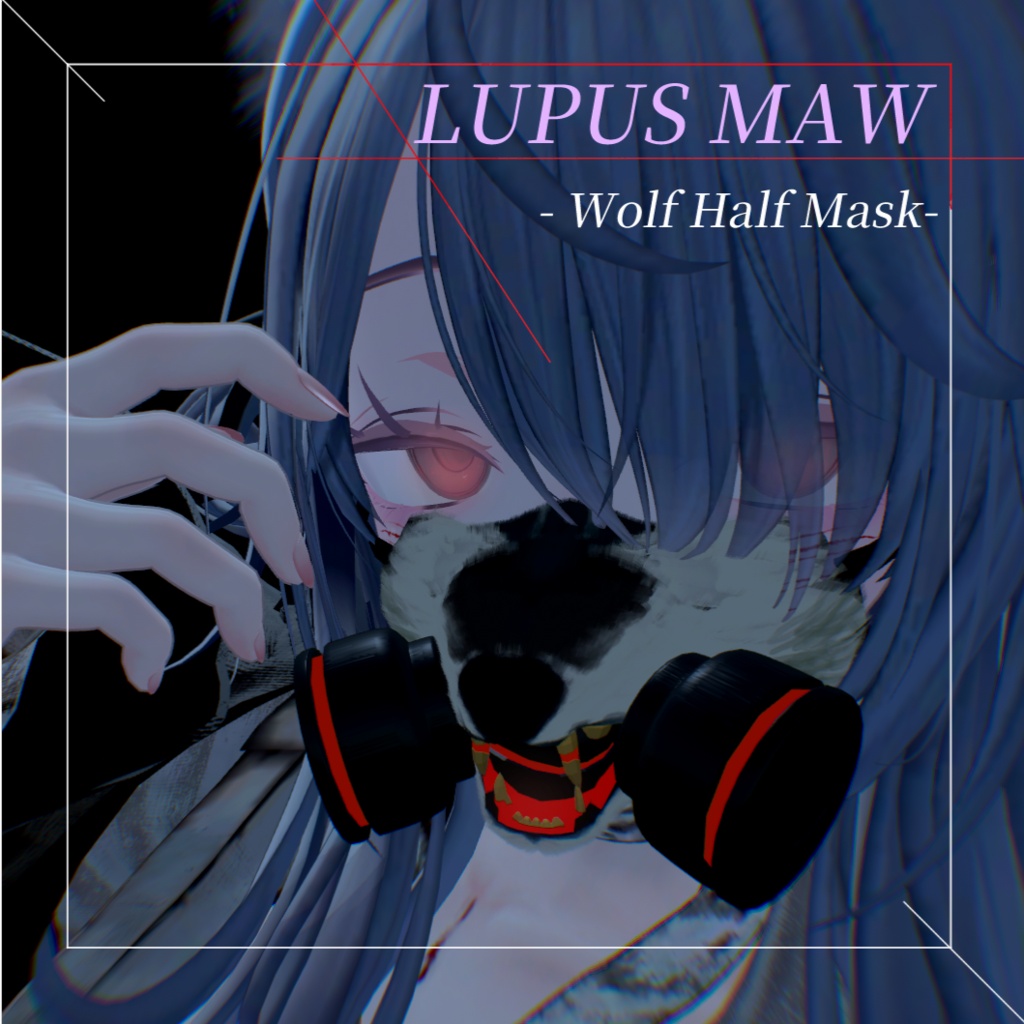 LUPUS MAW - Wolf Half Mask-【MA対応】