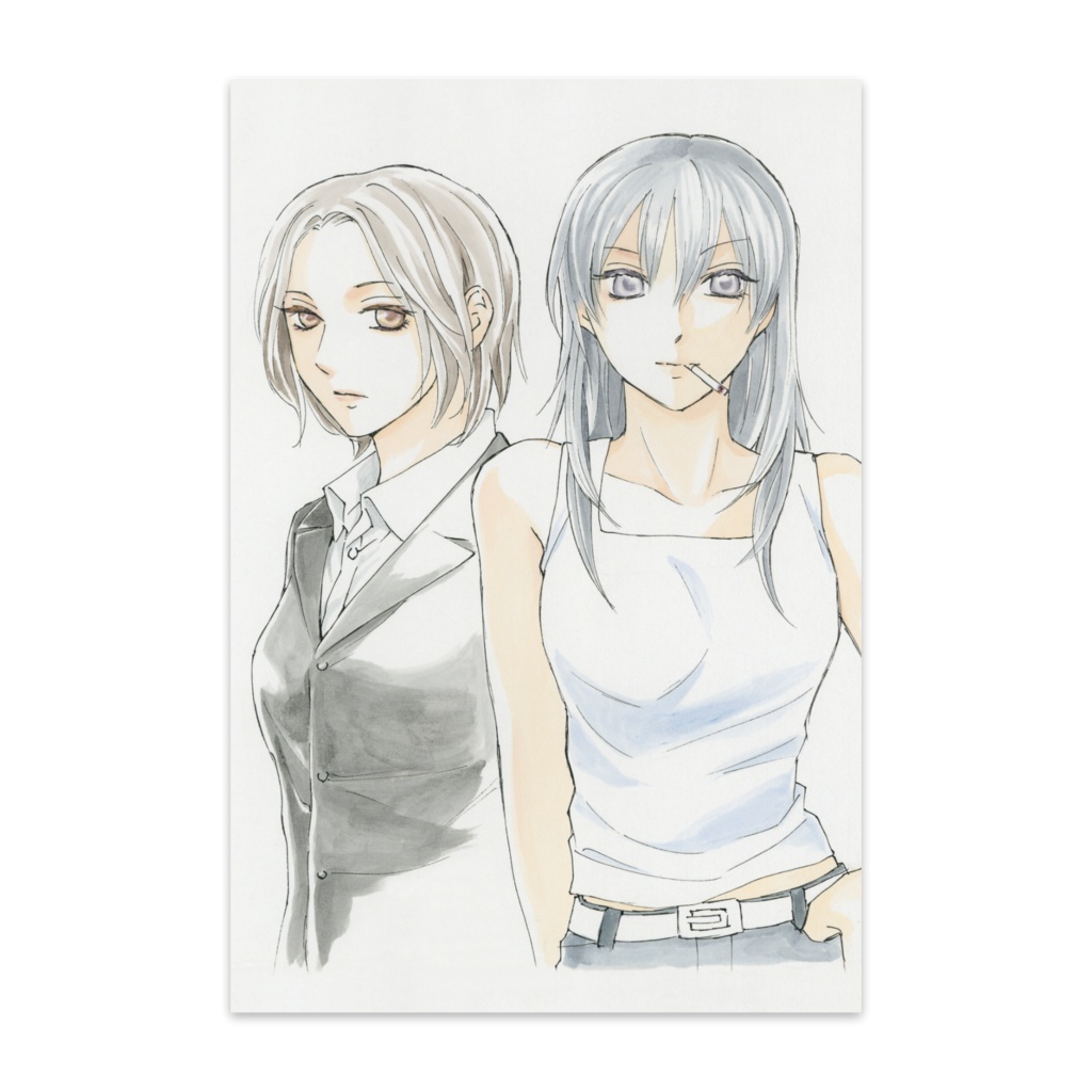 さくやと黒崎ポストカード