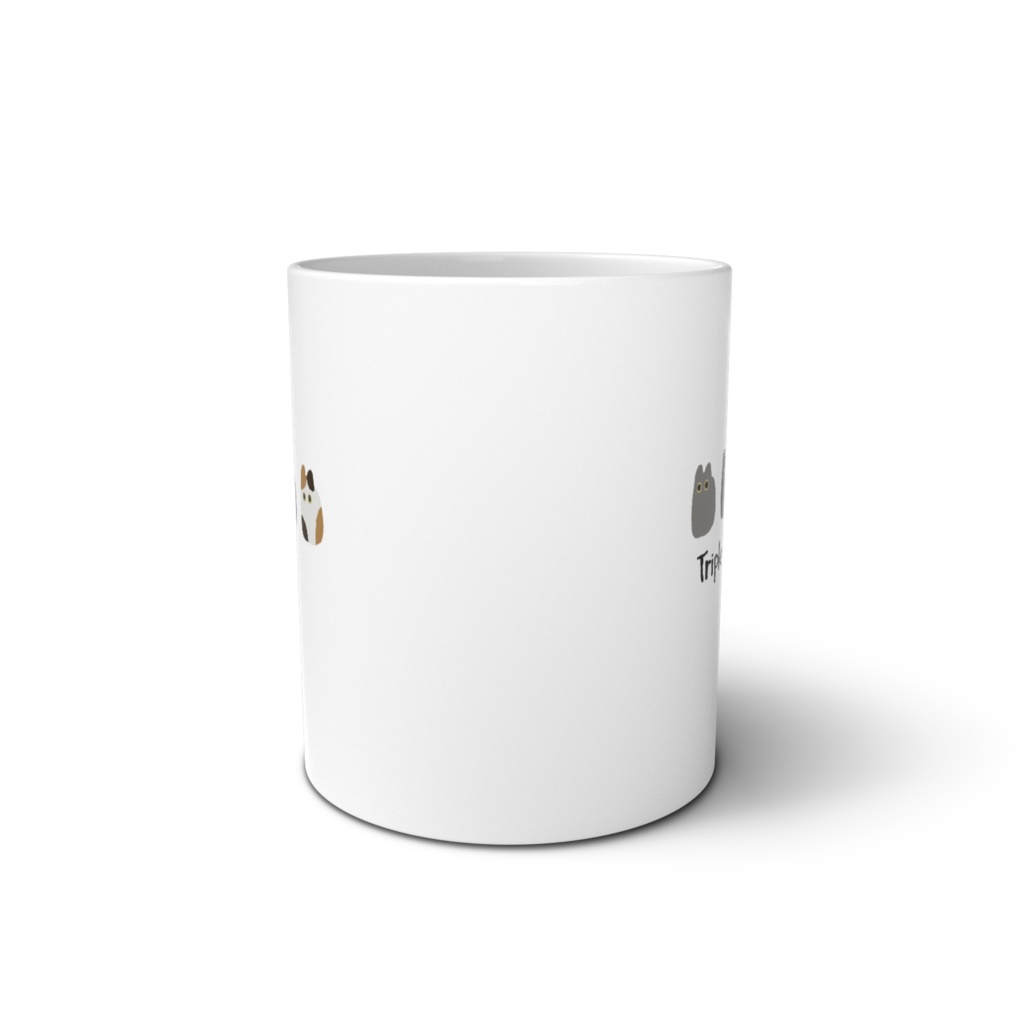 トリプルこねこマグカップ