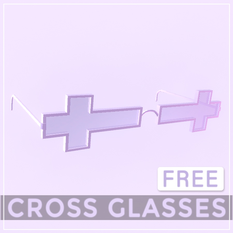 FREE VRChat Cross Glasses