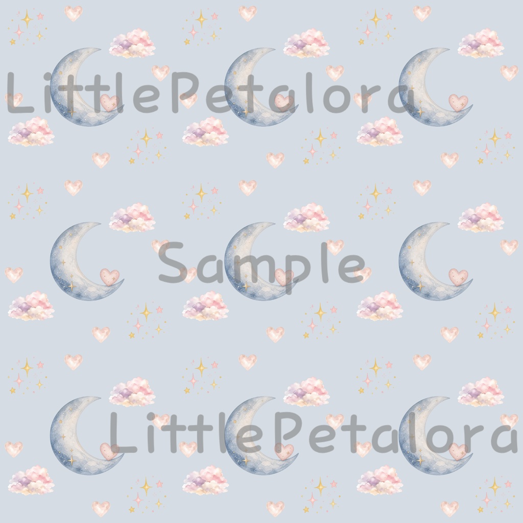 【デジタル素材】ハートをイメージしたシームレスパターン7枚セット