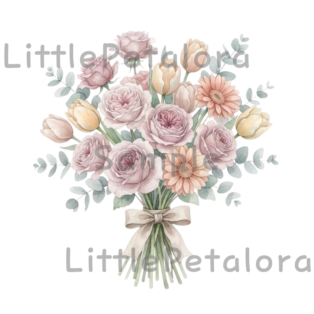 【デジタル素材】Flowerシリーズのクリップアート20枚セット