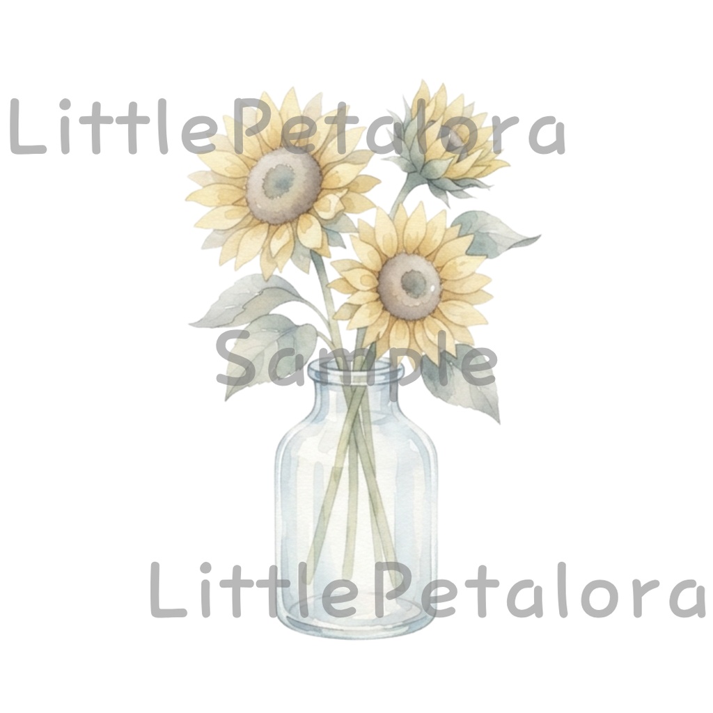 【デジタル素材】Flowerシリーズのクリップアート20枚セット