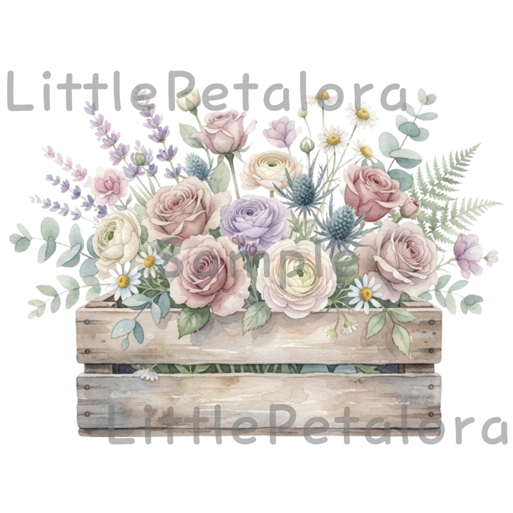 【デジタル素材】Flowerシリーズのクリップアート20枚セット