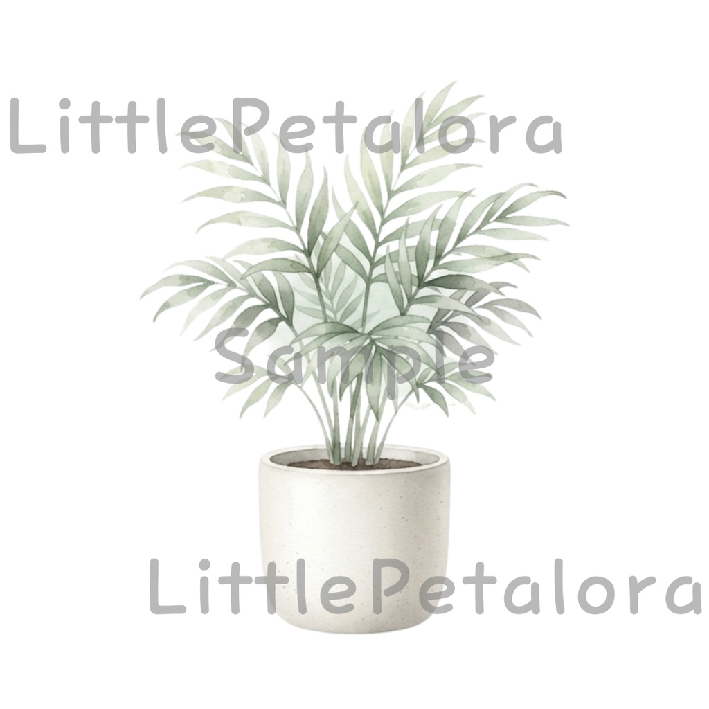 【デジタル素材】観葉植物シリーズのクリップアート20枚セット