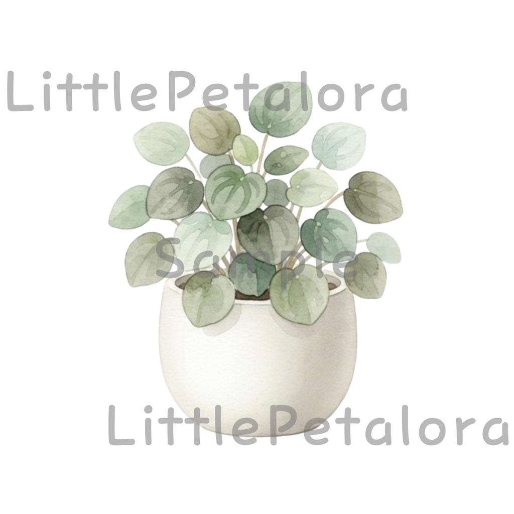 【デジタル素材】観葉植物シリーズのクリップアート20枚セット