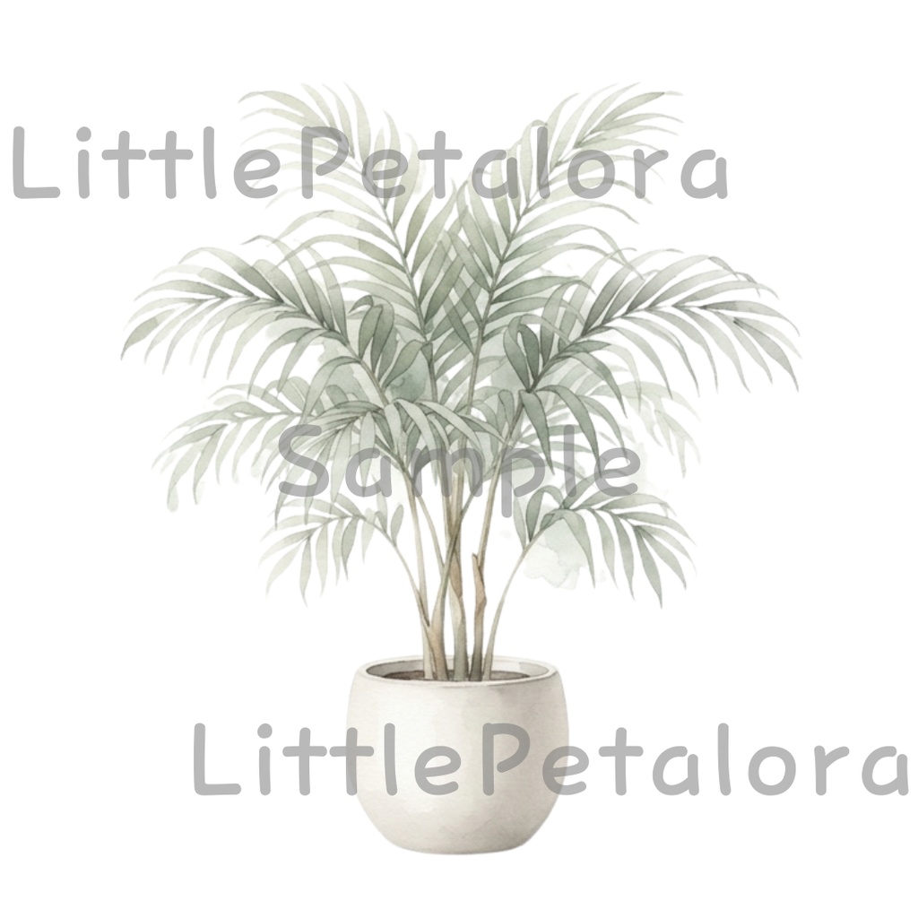 【デジタル素材】観葉植物シリーズのクリップアート20枚セット