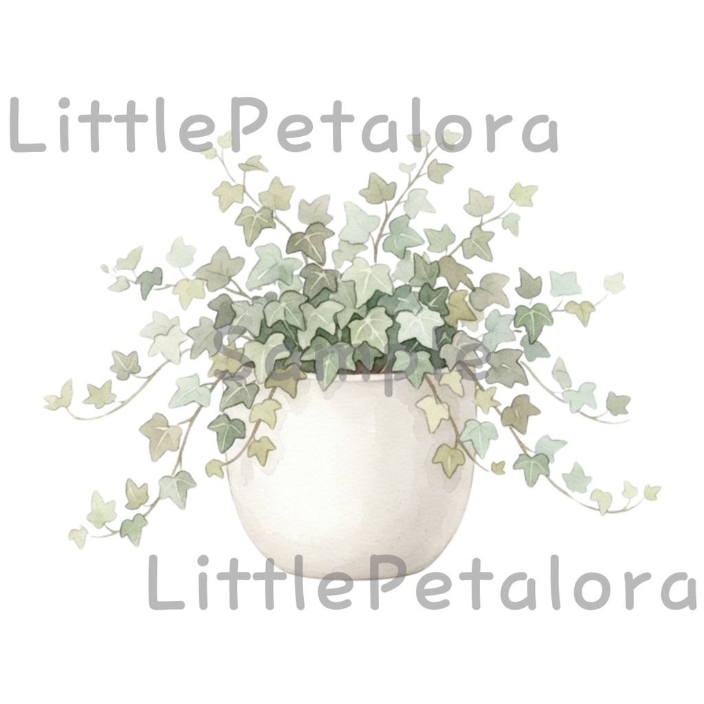 【デジタル素材】観葉植物シリーズのクリップアート20枚セット