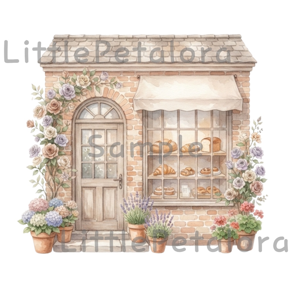【デジタル素材】パン屋さんシリーズのクリップアート20枚セット