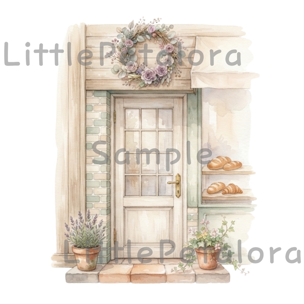 【デジタル素材】パン屋さんシリーズのクリップアート20枚セット