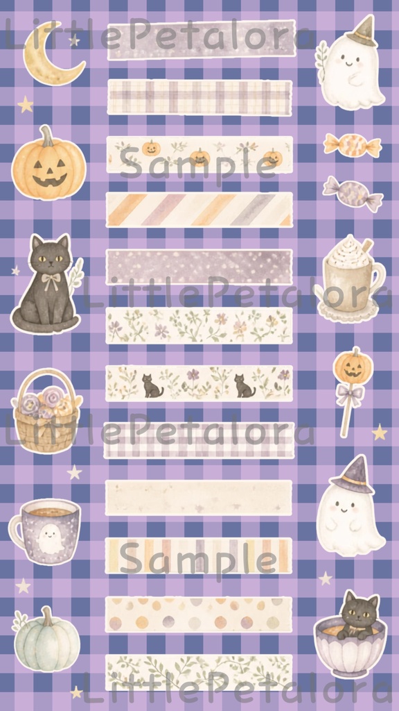 デジタルステッカー Halloween - シマリス|ハロウィン素材 9枚セット