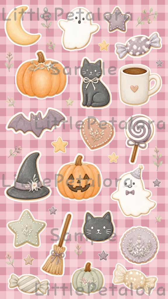 デジタルステッカー Halloween - イングリッシュロップ|ハロウィン素材