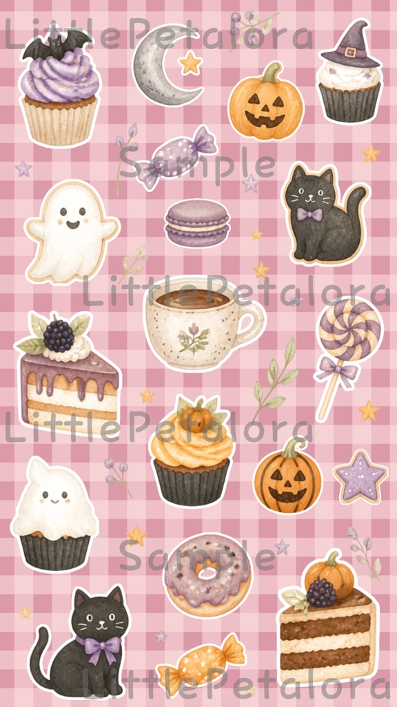 デジタルステッカー Halloween - イングリッシュロップ|ハロウィン素材
