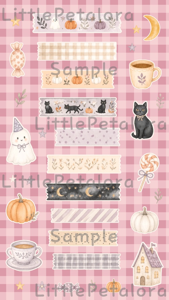 デジタルステッカー Halloween - イングリッシュロップ|ハロウィン素材