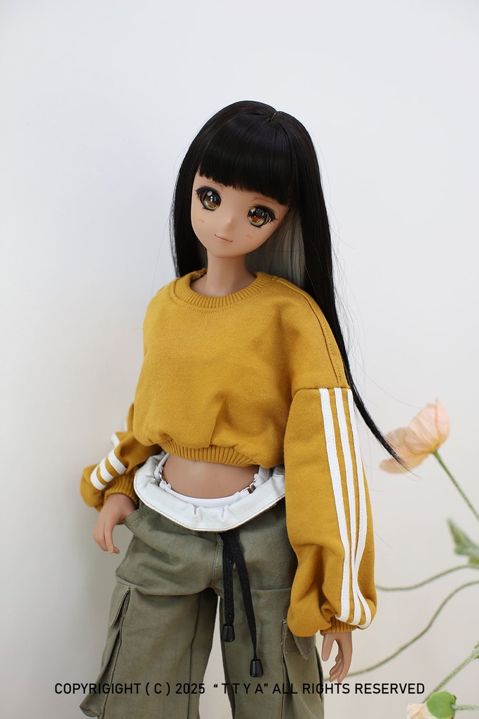 SD13 Girl Smart Doll Crop Balloon Three-Line MTM - Mustard