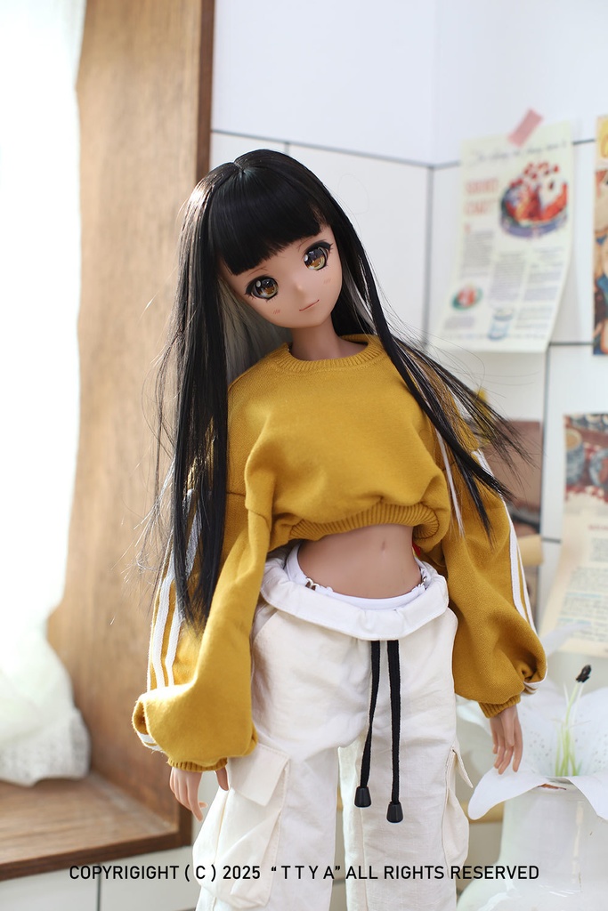 SD13 Girl Smart Doll Crop Balloon Three-Line MTM - Mustard