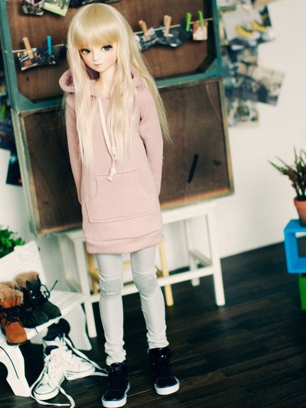 SmartDoll SD13GIRL Long Hooded-T -Indi Pink