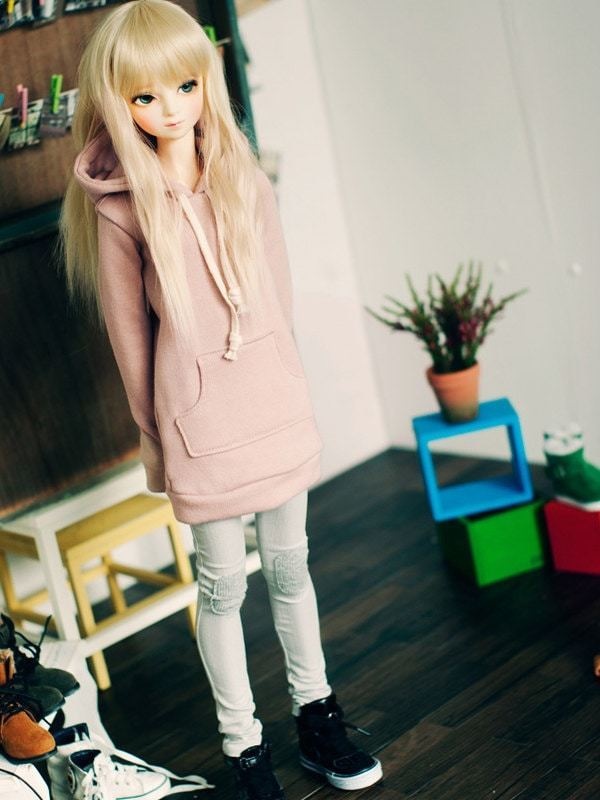 SmartDoll SD13GIRL Long Hooded-T -Indi Pink