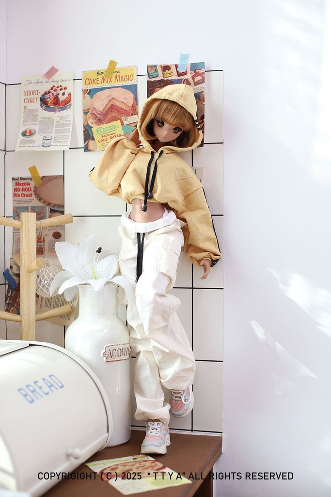 SD13 GIRL Smart Doll Cargo wild jogger pants - White