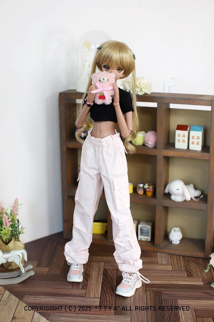 SD13 Girl Smart Doll Cargo jogger pants - Pink