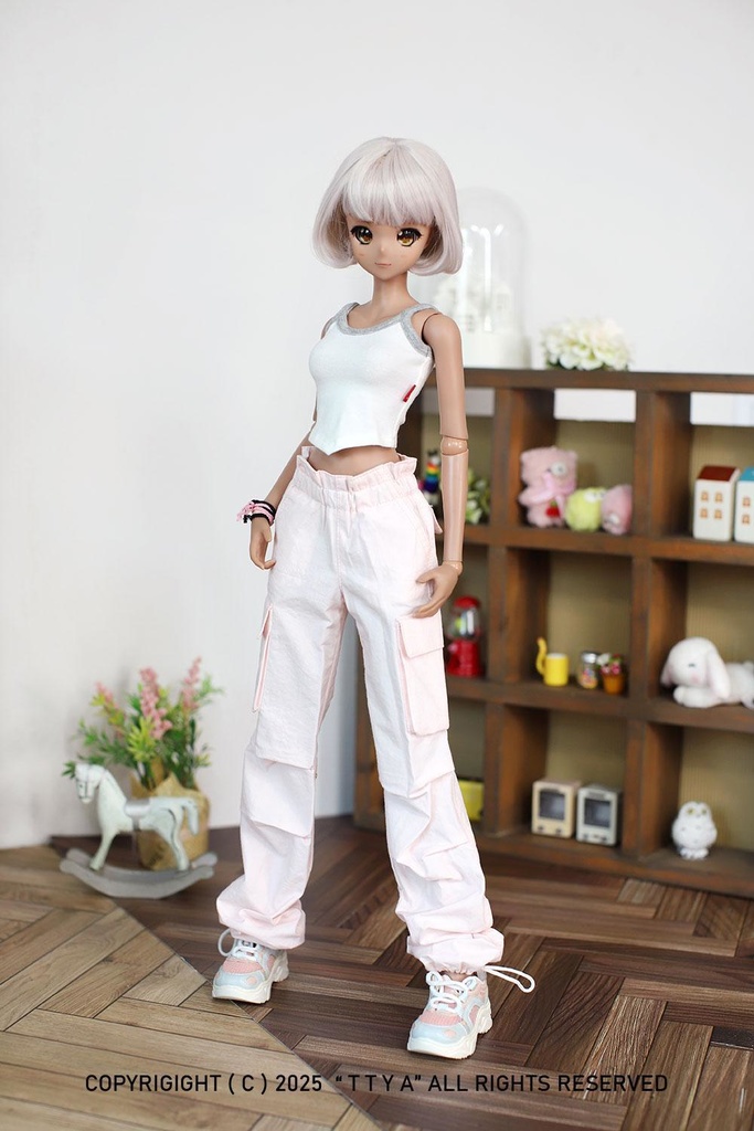 SD13 Girl Smart Doll Cargo jogger pants - Pink