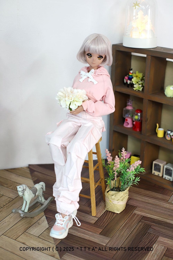 SD13 Girl Smart Doll Cargo jogger pants - Pink