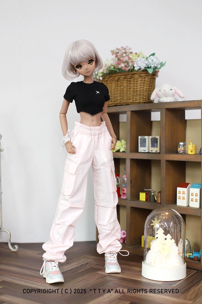 SD13 Girl Smart Doll Cargo jogger pants - Pink